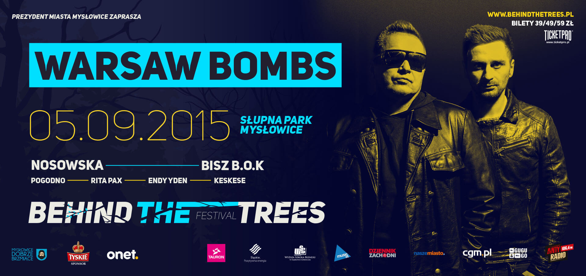 Oprawa graficzna festiwalu "Behind The Trees" 6 09 behind the trees festival