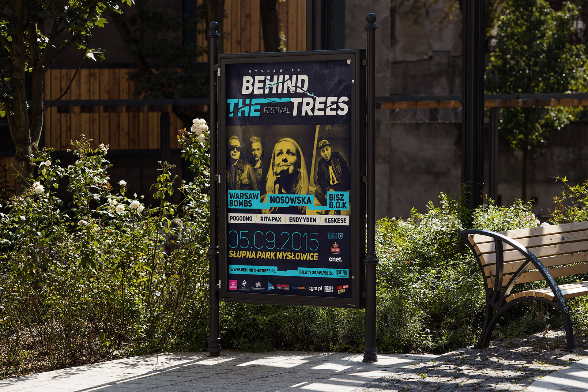 Oprawa graficzna festiwalu "Behind The Trees" 10 Festiwal – oprawa graficzna