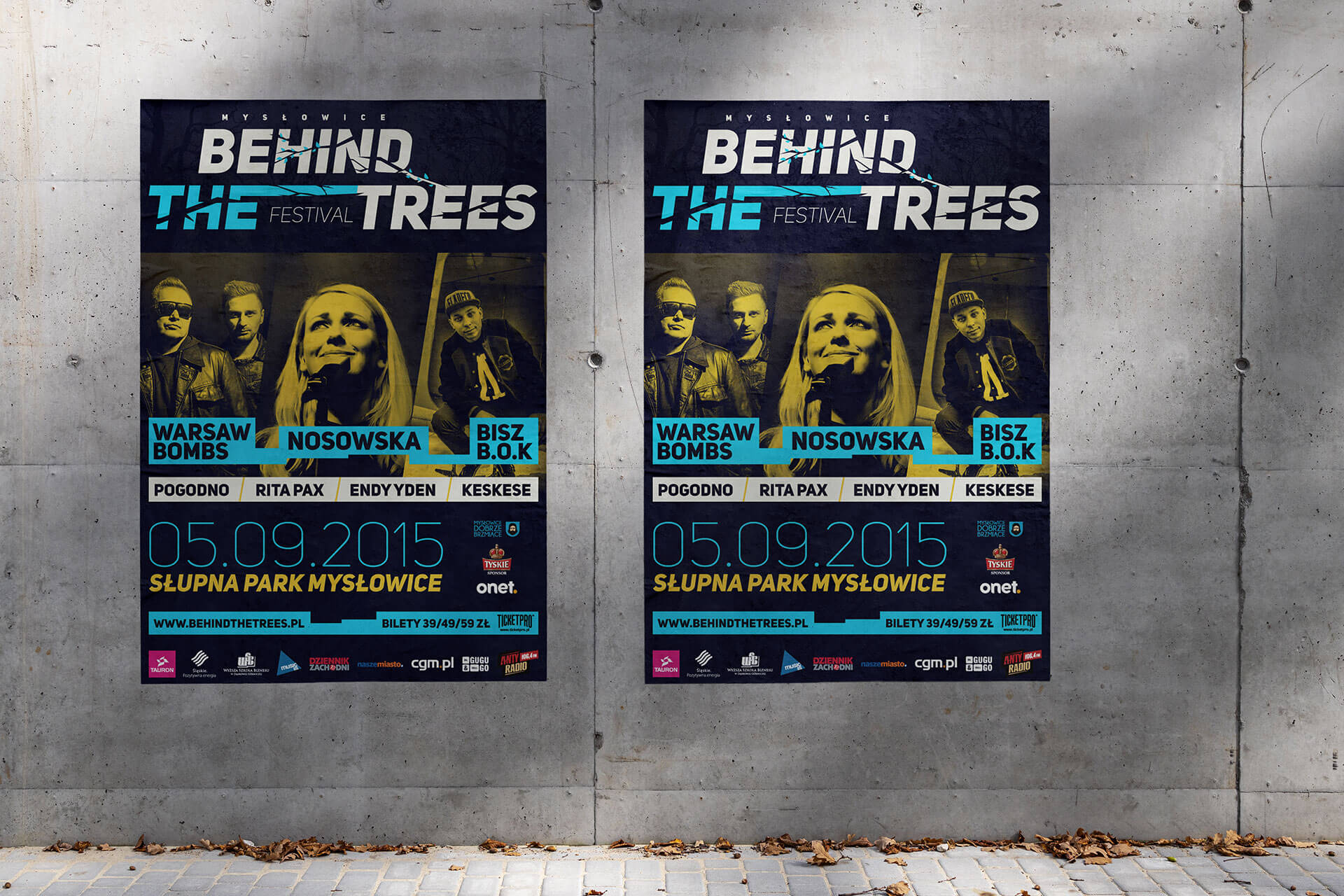 Oprawa graficzna festiwalu "Behind The Trees" 11 Festiwal – oprawa graficzna