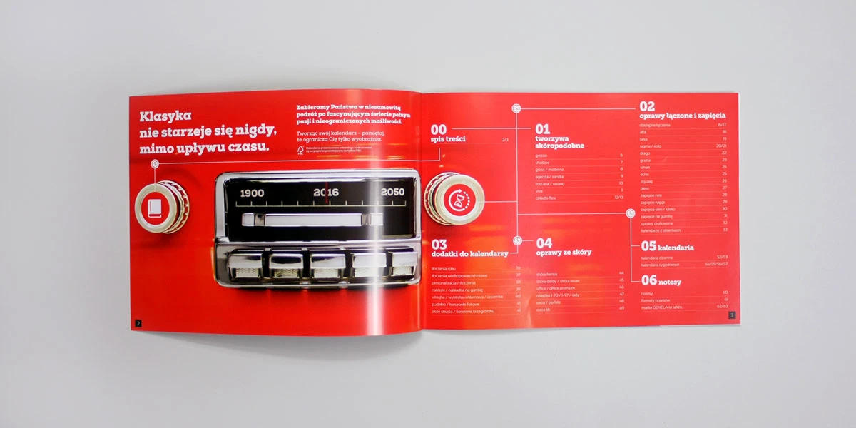 Kreatywny katalog firmowy - projekt graficzny B2B