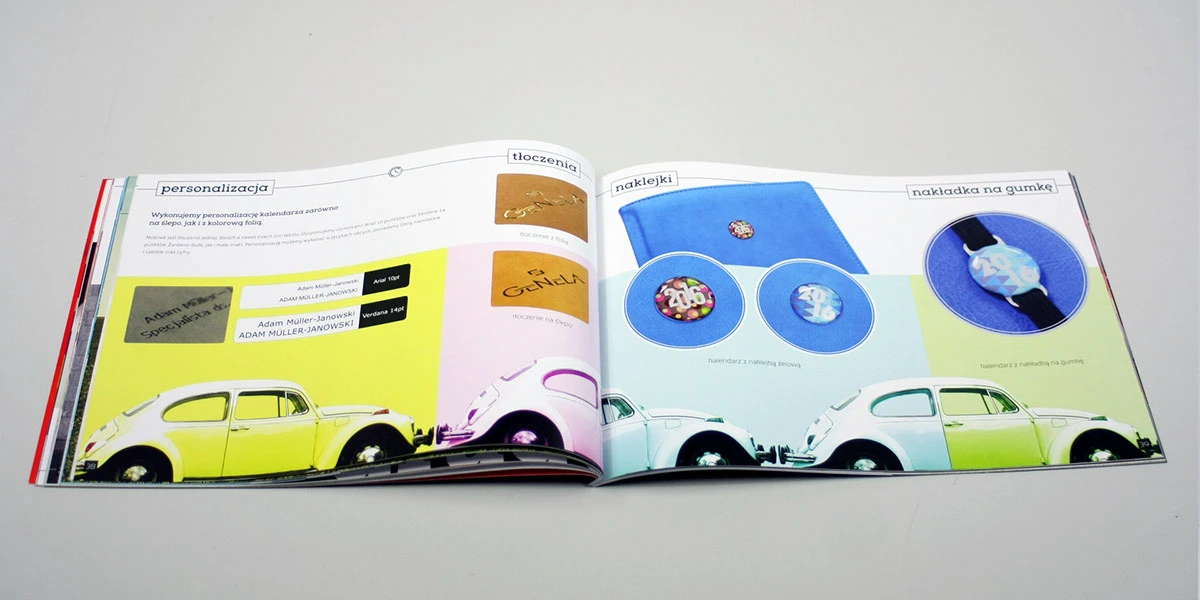 Kreatywny katalog firmowy - projekt graficzny B2B