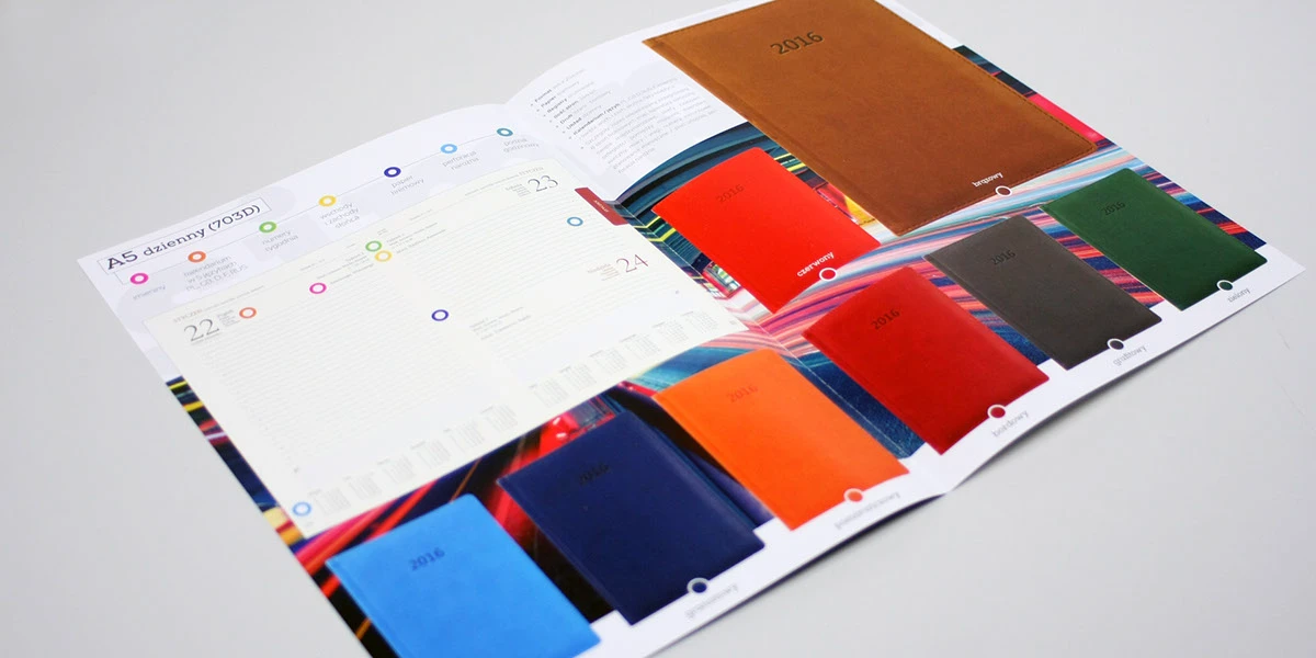 Kreatywny katalog firmowy - projekt graficzny B2B