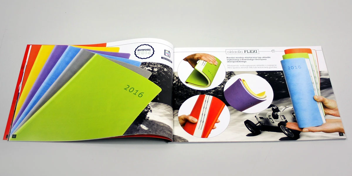 Kreatywny katalog firmowy - projekt graficzny B2B