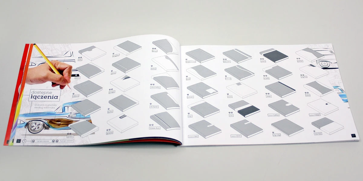Kreatywny katalog firmowy - projekt graficzny B2B
