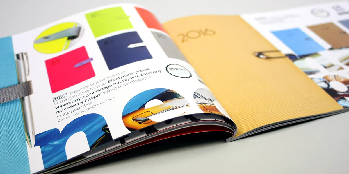Kreatywny katalog firmowy - projekt graficzny B2B